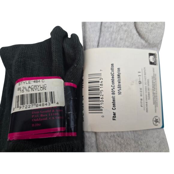 6 Pairs of Ladies‎ Vintage Socks Various Brands All 90's thru early 00's SZ 9-11 - Picture 4 of 7